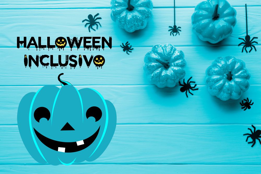 Projeto Halloween inclusivo 2025. Travessuras inclusivas aboboraazul_inclusivo